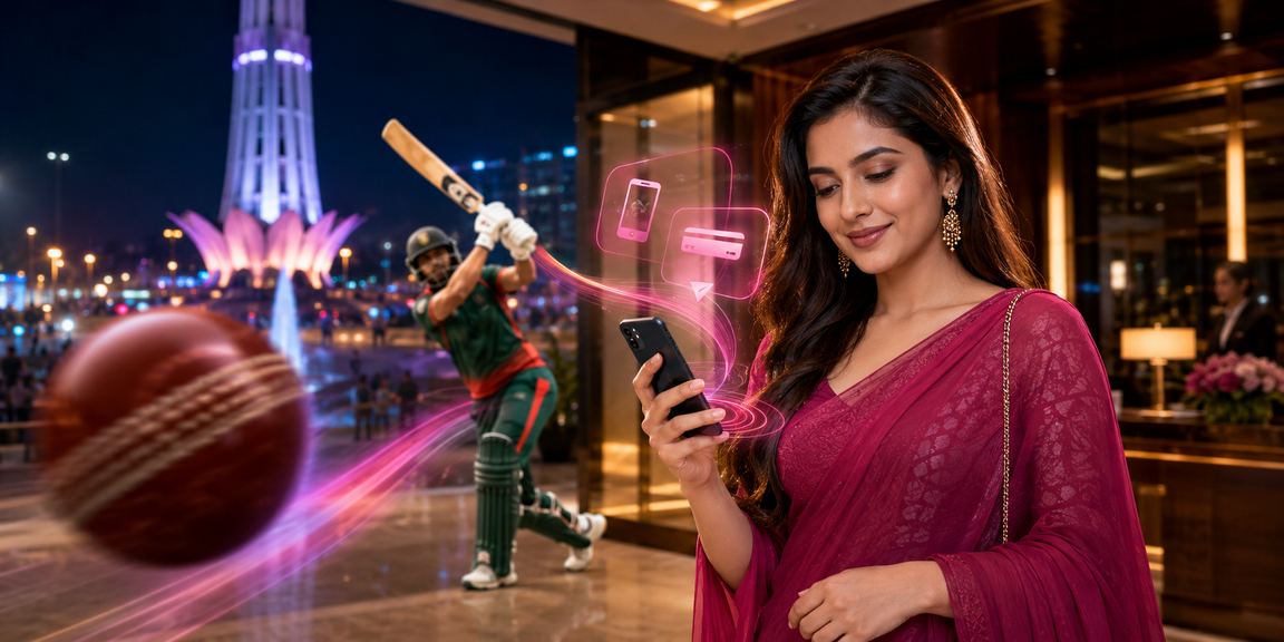 রংপুরে বাংলাদেশি মডেল মোবাইলে ক্রিকেট বেটিং উপভোগ করছেন